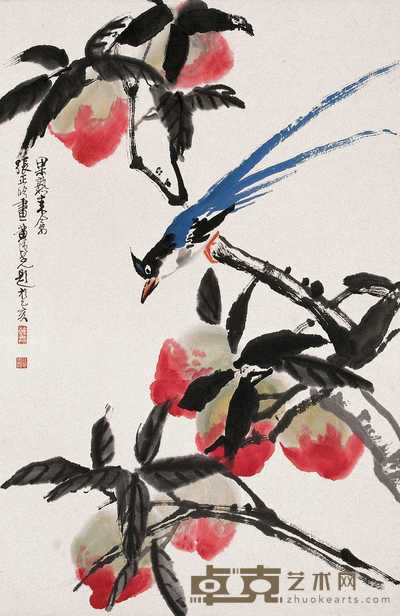 张正吟 寿眉 立轴 68×45cm